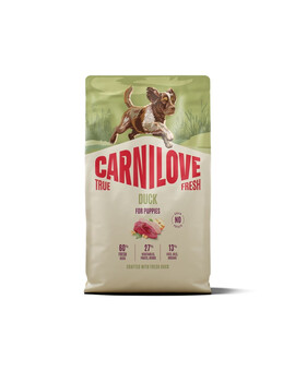 CARNILOVE True Fresh Dog Duck Puppies 4 kg granule s čerstvou kachnou pro štěňata