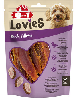 8IN1 Lovies Duck Fillets 80g pamlsek pro psa filety z kachny