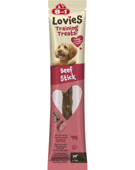 8IN1 Lovies Training Treats Beef Stick 15g tréninková pochoutka pro psa hovězí klobásky