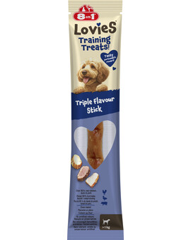 8IN1 Lovies Training Treats Triple Flavour Stick 15g tréninková pochoutka pro psa