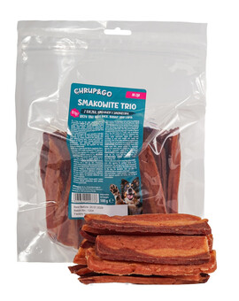 CHRUP&GO Lahodné trio s kachnou, králíkem a jehněčím 500 g pamlsek pro psa