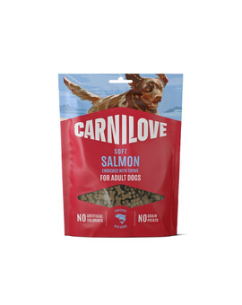 CARNILOVE Dog Soft Snack Salmon Small Bite 200g miękkie przysmaki z łososiem dla dorosłych psów