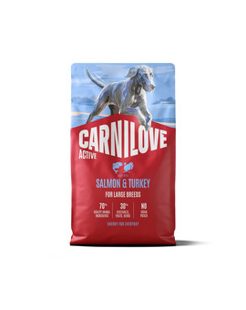 CARNILOVE Active Dog Salmon & Turkey Adult Large Breeds 4 kg łosoś i indyk, dla dorosłych psów dużych ras