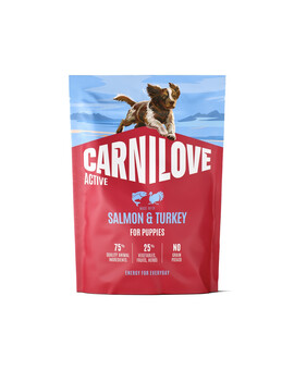 CARNILOVE Active Dog Salmon & Turkey Puppies 1,5 kg łosoś i indyk, dla dorastających szczeniąt