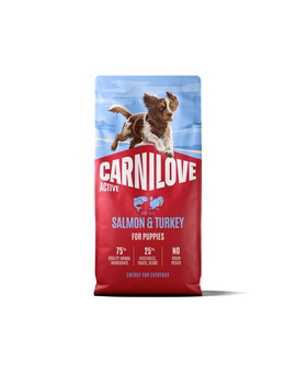 CARNILOVE Active Dog Salmon & Turkey Puppies 12 kg łosoś i indyk, dla dorastających szczeniąt