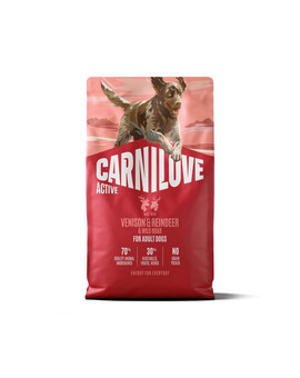 CARNILOVE Active Dog Venision and Reindeer Adult 4 kg dziczyzna, renifer i dzik, dla dorosłych psów