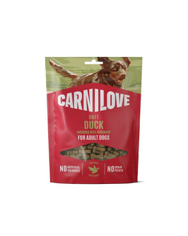 CARNILOVE Dog Soft Snack Duck 200g miękkie przysmaki z kaczką dla dorosłych psów