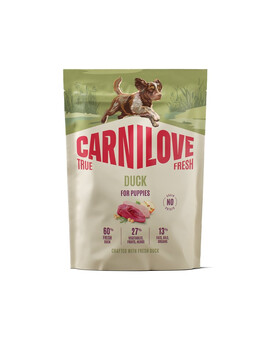 CARNILOVE True Fresh Dog Duck Puppies 1,5 kg sucha karma ze świeżą kaczką dla szczeniąt