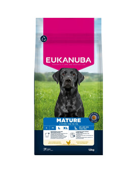 EUKANUBA Life Care Mature Large Chicken 12 kg čerstvé kuře granule pro starší psy velkých plemen