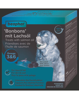 BEAPHAR Treats with Salmon oil praliny se lososovým olejem pro psy 40 ks.