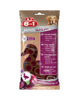 8IN1 Pamlsek Minis Duck & Plum 100 g