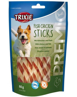 TRIXIE Tyčinky Kuřecí/Ryba Premio, 80g