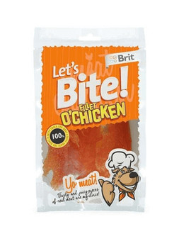 BRIT Let's Bite Dog Fillet O'Chicken 80g