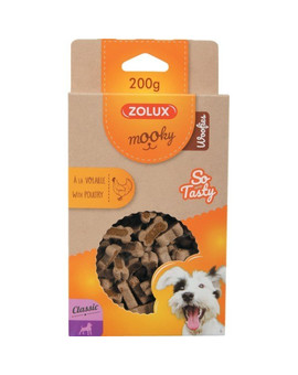 ZOLUX Przysmak MOOKY Classic WOOFIES s drůbeží 200 g
