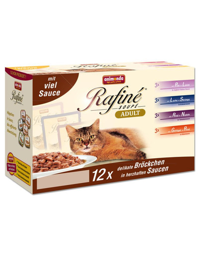 ANIMONDA Rafiné Soupé Mutlipack V Extra Omáčce 12x100 g