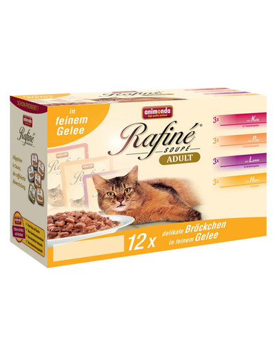 ANIMONDA Rafiné Soupé Multipack V  Želé 12x100 g