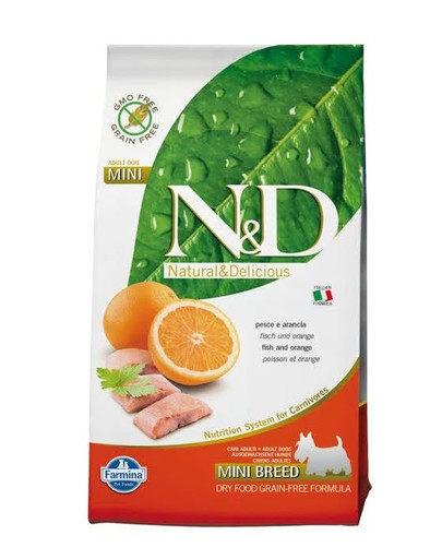 N&D GrainFree Adult Mini Fish & Orange 2,5 kg