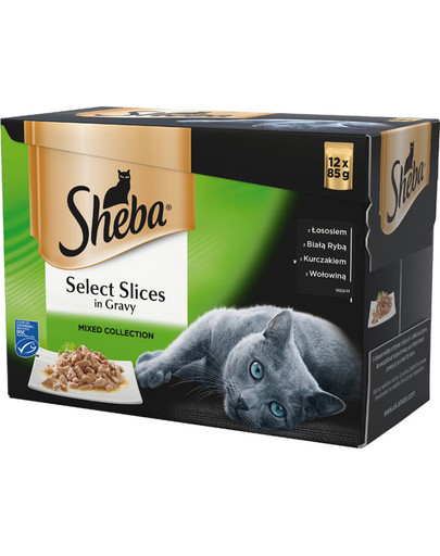 SHEBA Selection in Sauce Mix příchutí 12 x 85g