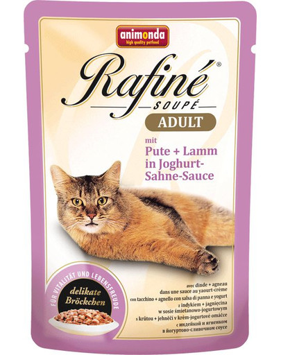 ANIMONDA Rafiné Soupé Adult S Kůtí A Jehněčí V Smetanovo-Jogurtové Omáčce 100 g