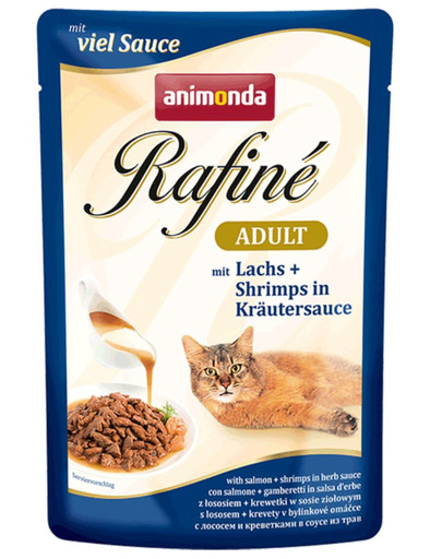 ANIMONDA Rafiné Soupé Adult  Losos a Krevety v bzlinkové omáčce 100 g