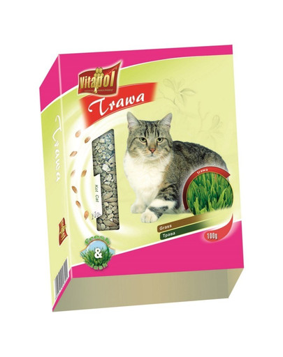 VITAPOL Tráva v misce pro kočku 100g