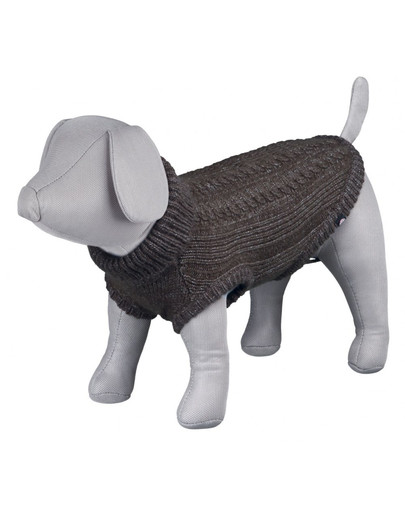 TRIXIE Pletený svetr Langley , M: 50 cm, Hnědý