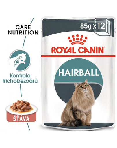 ROYAL CANIN Hairball Care Gravy 85g kapsička pro kočky ve šťávě pro správné vylučování smotků ve šťávě