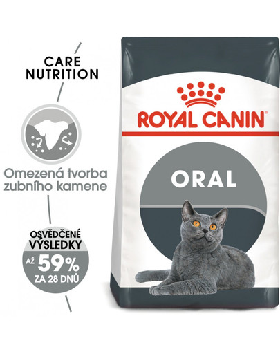 ROYAL CANIN Oral Care 8 kg granule pro kočky snižující tvorbu zubního kamene