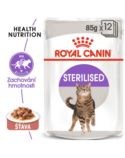 ROYAL CANIN Sterilised Gravy 85g kapsička v pro kastrované kočky ve šťávě