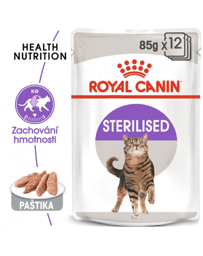 ROYAL CANIN Sterilised Loaf 85g x12 kapsička s paštikou pro kastrované kočky