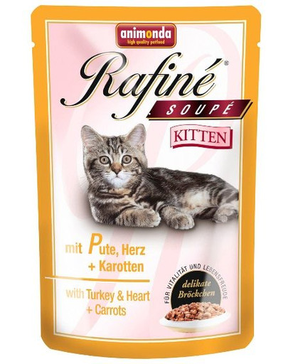 ANIMONDA Rafine soupe kitten Krůtí srdce s mrkví 0.1 kg