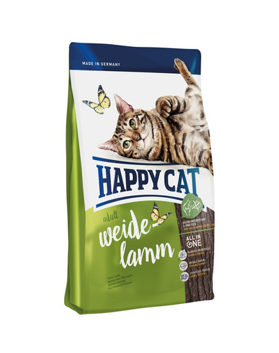 HAPPY CAT Fit & Well Indoor Adult Jehněčí 10 kg