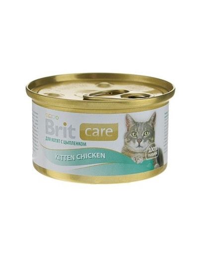 BRIT Care Cat Konzerva pro koťata Chicken 80g