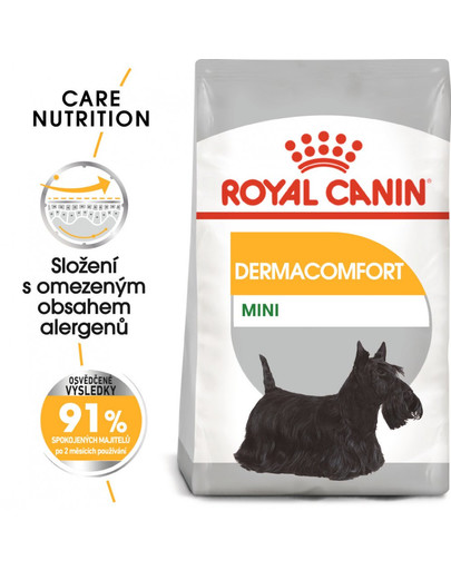 ROYAL CANIN Mini dermacomfort 8 kg granule pro malé psy s problémy s kůží