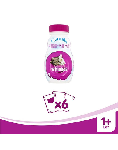 WHISKAS Mléko pro kočky 200 ml x 6