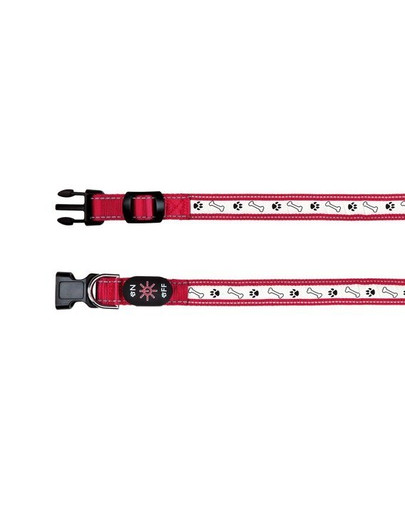 TRIXIE Obojek USB svítící M–L: 40–50 cm