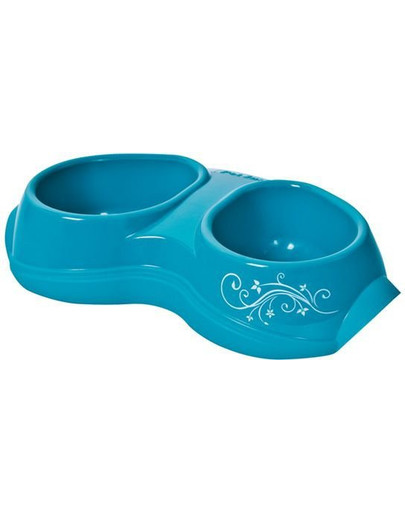 PET INN Miska space bowl dvojitá 2 x 200 ml deco line nebesky modrá