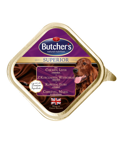 BUTCHER'S Superior paštika z kuřecího masa, jater a zeleniny 150 g