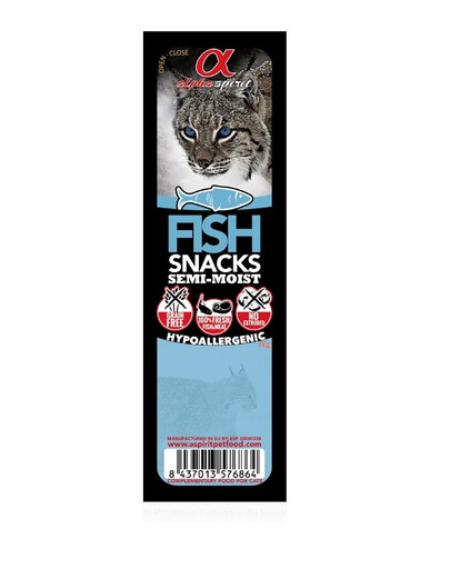 ALPHA SPIRIT Cat Fish Snacks 560 g (16 ks x 35g)