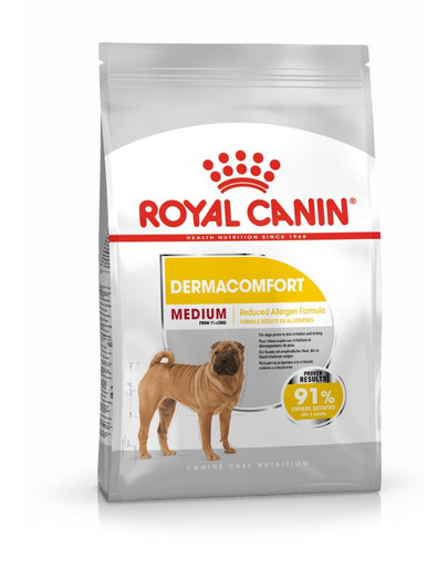 ROYAL CANIN Medium dermacomfort 3 kg granule pro střední psy s problémy s kůží