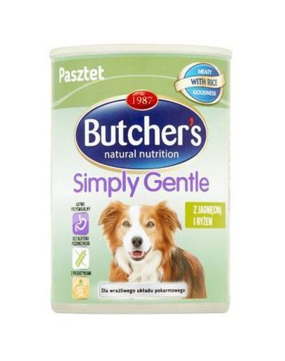 BUTCHER'S Simply Gentle Krůtí a rýže 390g