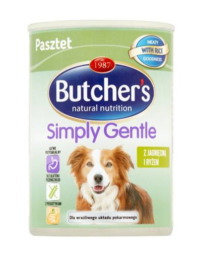 BUTCHER'S Simply Gentle Lamb & Rice 390 g