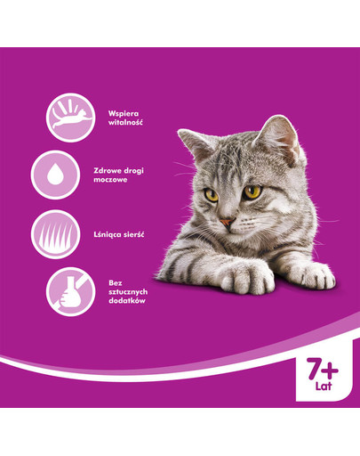 WHISKAS Senior s drůbežím 4 pack 4 x 100 g
