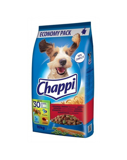 CHAPPI s hovězím a drůbežím 10 kg