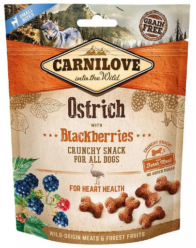 CARNILOVE Crunchy Snack Ostrich&Blackberries 200 g