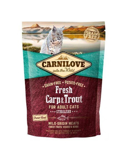 CARNILOVE Fresh Cat Carp & Trout Sterilised 400 g