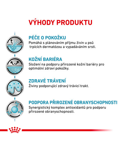 ROYAL CANIN Veterinary Health Nutrition Dog Skin Care Puppy Small Dog 4 kg