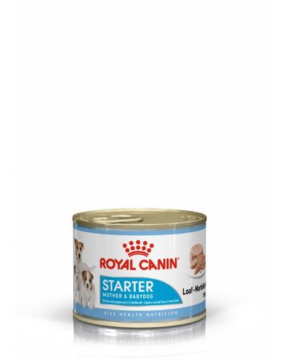 ROYAL CANIN Starter Mousse 195g konzerva pro březí nebo kojící feny a štěňata