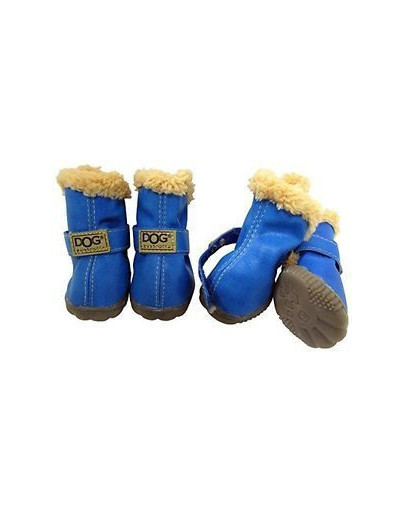 ZOLUX boty pro psa T2 (4,5x3,5cm, horní výška 7cm) stříbrné -4 ks