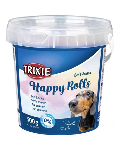 TRIXIE Soft snack Happy Rolls tyčinky s lososem 500 g